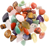 1Lb Bulk Large Natural Tumbled Polished Brazilian Stones Gemstone Healing Crystals Quartz for Wicca, Reiki, and Energy Crystal Healing (Big Assorted Stones about 1Lb/450G/16Oz/Bag)