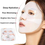 4 Pack Deep Collagen Overnight Mask,Bio-Collagen Real Deep Mask, Skinqueen Korean Collagen Films Deep Collagen anti Wrinkle Firming Lifting Face Mask