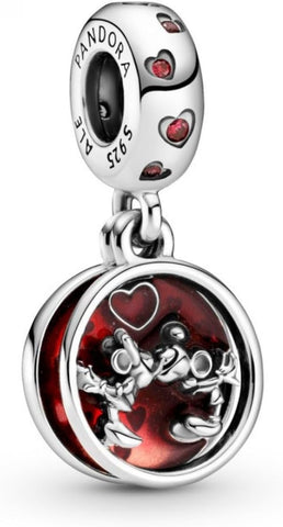 Pandora x Disney Mickey Mouse & Minnie Mouse Love and Kisses Dangle Charm