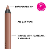 NYX Line Loud Lip Liner, Longwear and Pigmented Lip Pencil with Jojoba Oil & Vitamin E - Global Citizen (Medium Neutral Nude)