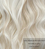Long Ombre Blonde Wigs for Women 26 inch Long Wavy Middle Part Wig Ombre Blonde Wigs Upgraded Protein Fiber Hair Replacement Wig Cosplay Costume Halloween Wig(26'' Brown Ombre Blonde)