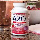 AZO Cranberry Supplement, Made with Concentrated Whole Fruit Cranberry Powder to Help Cleanse and Protect the Urinary Tract*, Sugar Free Cranberry Pills, Non-GMO, 100 Softgels