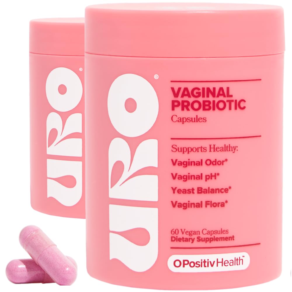 O Positiv URO Vaginal Probiotics for Women pH Balance with Prebiotics & Lactobacillus – Vaginal Health Supplement – Promote Healthy Vaginal Odor & Flora, 60 Count (Pack of 1), 1 Month Supply