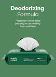 Earth Rated Dog Wipes for Paws & Butt, Deodorizing, Unscented, 100ct