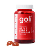 Goli Vitaminas en gomitas de vinagre de sidra de manzana, 60 unidades, vitaminas B9 y B12, sin gelatina, sin gluten, veganas y sin OMG