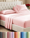 Queen Size 4 Piece Sheet Set - Comfy Breathable & Cooling Sheets - White