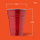 Hefty Party On Disposable Plastic Cups, Assorted, 16 Ounce, 100 Count