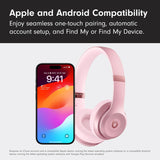 Beats Solo 4 - Wireless On-Ear Bluetooth Headphones, Up to 50-Hour Battery Life, Ultra-Lightweight Comfort, Powerful and Balanced Sound, Apple & Android Compatible - Matte Black