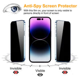 PEHAEL for iPhone 17 Pro Max Privacy Screen Protector+Camera Lens Protector
