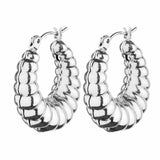 Wgoud 6 Pairs Chunky Gold Hoop Earrings for Women, 14K Gold Plated Hoop Earrings Hypoallergenic, Thick Lightweight Twisted Huggie Hoops Earring Set for Women’s Jewelry GIfts