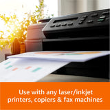 Amazon Basics Multipurpose Copy Printer Paper, 8.5 x 11 Inches, 20 lb, 92 Bright, White, 1 Ream (500 Sheets), Jam-Free