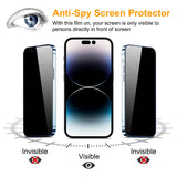 PEHAEL for iPhone 17 Pro Max Privacy Screen Protector+Camera Lens Protector