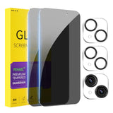 PEHAEL for iPhone 17 Pro Max Privacy Screen Protector+Camera Lens Protector