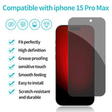 PEHAEL for iPhone 17 Pro Max Privacy Screen Protector+Camera Lens Protector