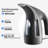 HiLIFE Steamer for Clothes, Portable Handheld Design, 240ml Big Capacity, 700W, Strong Penetrating Steam, Removes Wrinkle, for Home, Office(ONLY FOR 120V)-(Ocean Blue)