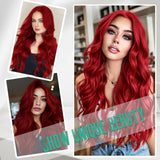 Long Ombre Blonde Wigs for Women 26 inch Long Wavy Middle Part Wig Ombre Blonde Wigs Upgraded Protein Fiber Hair Replacement Wig Cosplay Costume Halloween Wig(26'' Brown Ombre Blonde)