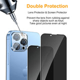PEHAEL for iPhone 17 Pro Max Privacy Screen Protector+Camera Lens Protector