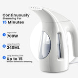 HiLIFE Steamer for Clothes, Portable Handheld Design, 240ml Big Capacity, 700W, Strong Penetrating Steam, Removes Wrinkle, for Home, Office(ONLY FOR 120V)-(Ocean Blue)