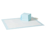 Amazon Basics Leak-Proof Dog and Puppy Potty Training Pee Pads with Quick-Dry 5-Layer Super Absorbent Design, Regular Size 22 x 22 inch, Blue & White, 100 Count