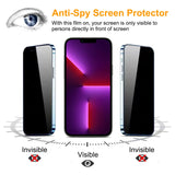 PEHAEL for iPhone 17 Pro Max Privacy Screen Protector+Camera Lens Protector