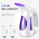 HiLIFE Steamer for Clothes, Portable Handheld Design, 240ml Big Capacity, 700W, Strong Penetrating Steam, Removes Wrinkle, for Home, Office(ONLY FOR 120V)-(Ocean Blue)