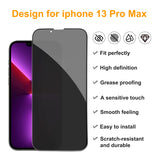 PEHAEL for iPhone 17 Pro Max Privacy Screen Protector+Camera Lens Protector
