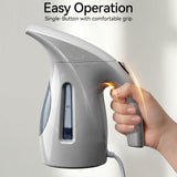 HiLIFE Steamer for Clothes, Portable Handheld Design, 240ml Big Capacity, 700W, Strong Penetrating Steam, Removes Wrinkle, for Home, Office(ONLY FOR 120V)-(Ocean Blue)