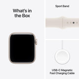 Apple Watch SE 3 [GPS 40mm] Smartwatch with Starlight Aluminum Case with Starlight Sport Band - S/M. Fitness and Sleep Trackers, Heart Rate Monitor, Always-On Display, Water Resistant