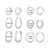 Wgoud 6 Pairs Chunky Gold Hoop Earrings for Women, 14K Gold Plated Hoop Earrings Hypoallergenic, Thick Lightweight Twisted Huggie Hoops Earring Set for Women’s Jewelry GIfts