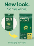 Earth Rated Dog Wipes for Paws & Butt, Deodorizing, Unscented, 100ct