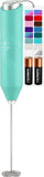Zulay Kitchen Powerful Milk Frother Wand With Duracell Batteries - Ultra Fast Handheld Drink Mixer - Electric Whisk Foam Maker for Coffee, Lattes, Cappuccino & Matcha - Triple Whisk - Black