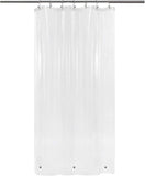 Barossa Design Oeko-tex Certified Shower Curtain Liner Standard Size, Clear