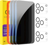 PEHAEL for iPhone 17 Pro Max Privacy Screen Protector+Camera Lens Protector