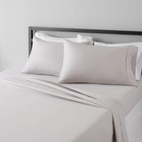 Amazon Basics Lightweight Super Soft Easy Care Wrinkle-Free Breathable Brushed Microfiber 3-Piece Bed Sheet Set with 14-Inch Deep Pockets, Twin, Dark Gray, Solid