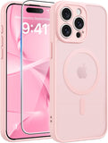 FNTCASE for iPhone 17 Case, Compatible with Magsafe, Glass Screen Protector