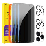 PEHAEL for iPhone 17 Pro Max Privacy Screen Protector+Camera Lens Protector