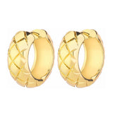 Wgoud 6 Pairs Chunky Gold Hoop Earrings for Women, 14K Gold Plated Hoop Earrings Hypoallergenic, Thick Lightweight Twisted Huggie Hoops Earring Set for Women’s Jewelry GIfts