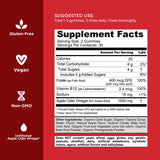 Goli Vitaminas en gomitas de vinagre de sidra de manzana, 60 unidades, vitaminas B9 y B12, sin gelatina, sin gluten, veganas y sin OMG