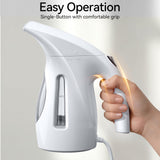 HiLIFE Steamer for Clothes, Portable Handheld Design, 240ml Big Capacity, 700W, Strong Penetrating Steam, Removes Wrinkle, for Home, Office(ONLY FOR 120V)-(Ocean Blue)