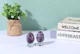 Natural Amethyst Egg Sphere  with Acrylic Stand 