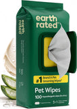Earth Rated Dog Wipes for Paws & Butt, Deodorizing, Unscented, 100ct