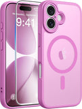 FNTCASE for iPhone 17 Case, Compatible with Magsafe, Glass Screen Protector