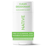 Native Deodorant Contains Naturally Derived Ingredients, 72 Hour Odor Control, Deodorant for Women and Men, Aluminum Free, Coconut & Vanilla 2.65oz