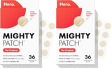 Mighty Patch Hero Cosmetics Original Nighttime Acne Pimple Patches, 36 Ct