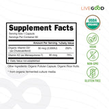 LIVEGOOD™ Vitamin D3 + K2 All Natural Bone, Muscle & Immune System Support, Vegan & Non-GMO, 60 Capsules
