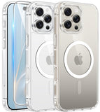 FNTCASE for iPhone 16 Phone Case Compatible with Magsafe Clear Phonecase