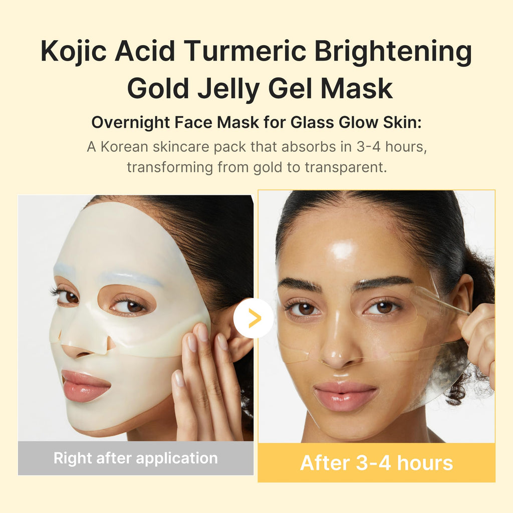 Medicube Jelly Gel Mask with Salmon DNA PDRN Pink Collagen | Overnight Face Mask for Glass Glow Skin | Elasticity, Hydrating, Firming and Moisturizing | Korean Skincare, 28g x 4ea