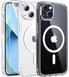 FNTCASE for iPhone 16 Phone Case Compatible with Magsafe Clear Phonecase