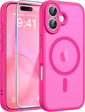 FNTCASE for iPhone 17 Case, Compatible with Magsafe, Glass Screen Protector