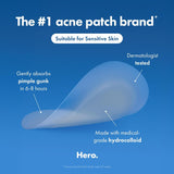 Mighty Patch Hero Cosmetics Original Nighttime Acne Pimple Patches, 36 Ct